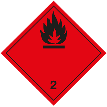 Entzündbare Gase | Gefahrgutetiketten
