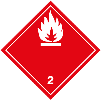 Entzündbare Gase | Gefahrgutetiketten