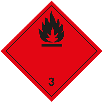 Entzündbare flüssige Stoffe | Gefahrgutetiketten