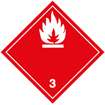 Entzündbare flüssige Stoffe | Gefahrgutetiketten