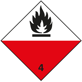 Selbstentzündliche Stoffe | Gefahrgutetiketten