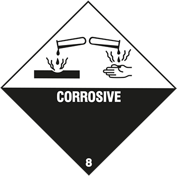 Corrosive | Gefahrgutetiketten