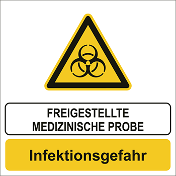 Infektionsgefahr | Gefahrgutetiketten