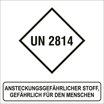 Ansteckungs­gefährlicher Stoff | Gefahrgutetiketten