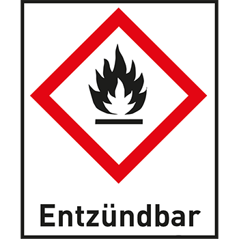 Entzündbar | Gefahrstoffetiketten