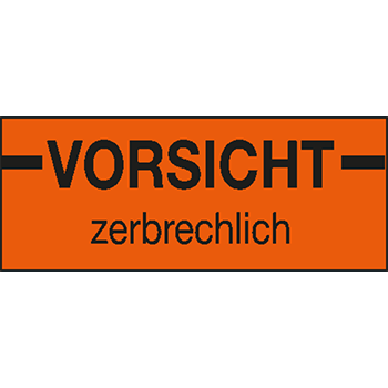 Vorsicht zerbrechlich | Hinweisetiketten