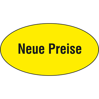 Neue Preise | Hinweisetiketten