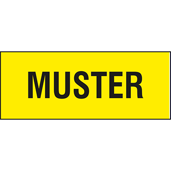 MUSTER | Hinweisetiketten