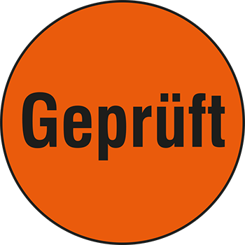 Geprüft | Hinweisetiketten