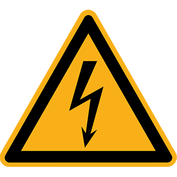 Elektrische Spannung | Piktogramme und Sicherheitsschilder 