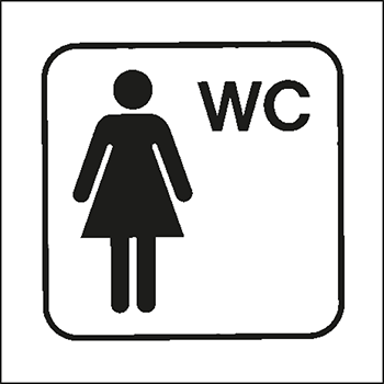 WC Damen | Piktogramme und Sicherheitsschilder 