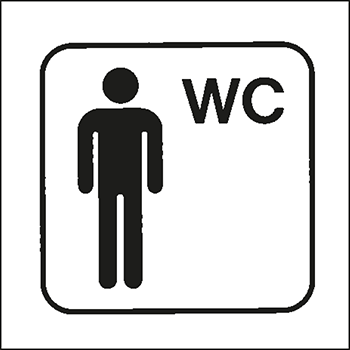 WC Herren | Piktogramme und Sicherheitsschilder 