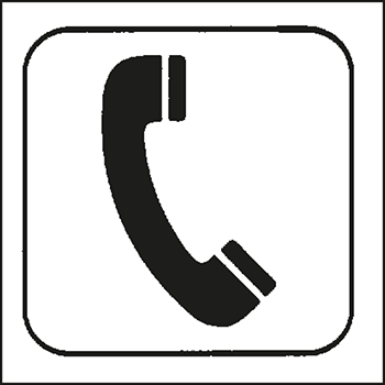 Telefon | Piktogramme und Sicherheitsschilder 