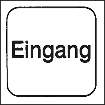 Eingang | Piktogramme und Sicherheitsschilder 