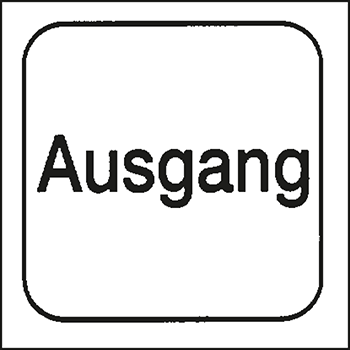 Ausgang | Piktogramme und Sicherheitsschilder 