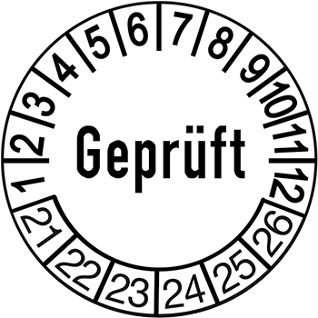 Geprüft | Prüfplaketten