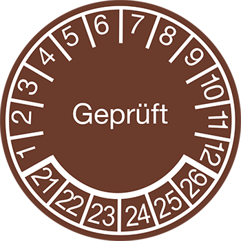 Geprüft | Prüfplaketten