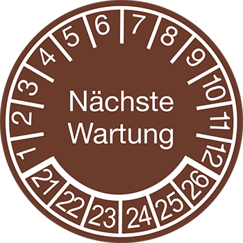 Nächste Wartung | Prüfplaketten