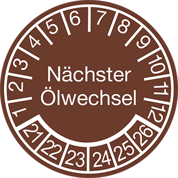 Nächster Ölwechsel | Prüfplaketten