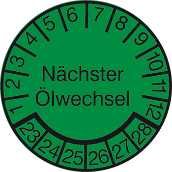 Nächster Ölwechsel | Prüfplaketten