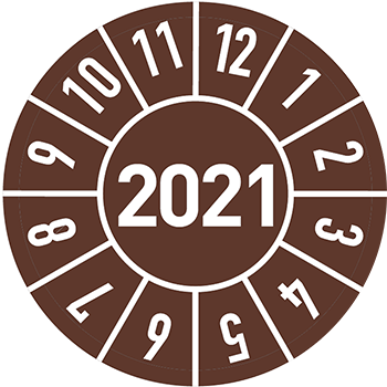 2021 (braun) | Prüfplaketten