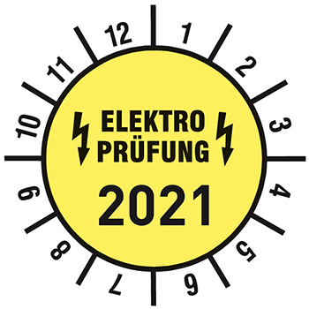 Elektroprüfung 2021 | Prüfplaketten