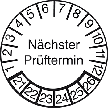 Nächster Prüftermin | Prüfplaketten