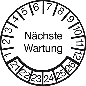 Nächste Wartung | Prüfplaketten