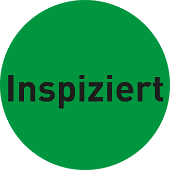 Inspiziert | Qualitätssicherungs&shy;etiketten