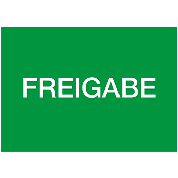 Freigabe | Qualitätssicherungs&shy;etiketten