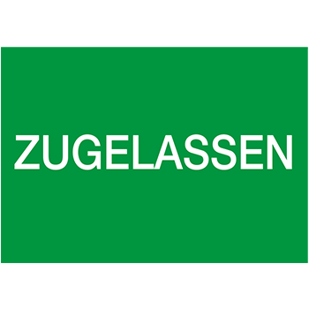 Zugelassen | Qualitätssicherungs&shy;etiketten