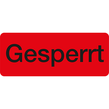 Gesperrt | Qualitätssicherungs&shy;etiketten