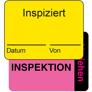 Inspizert | Qualitätssicherungs&shy;etiketten