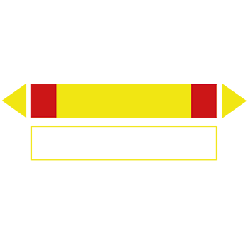 Gelb-Rot | Rohrmarkierungen