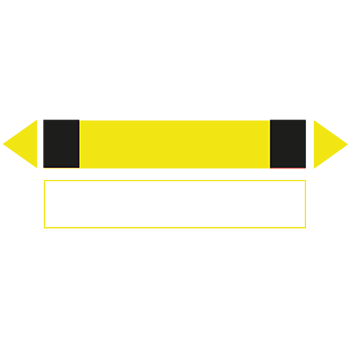 Gelb-Schwarz | Rohrmarkierungen