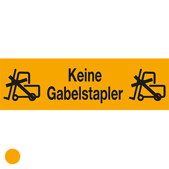 Keine Gabelstapler | Versandgut und Verpackungsetiketten