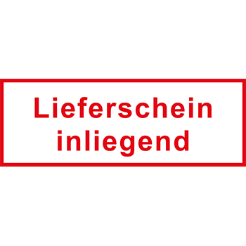 Lieferschein inliegend | Versandgut und Verpackungsetiketten