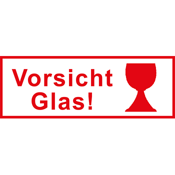 Vorsicht Glas! | Versandgut und Verpackungsetiketten